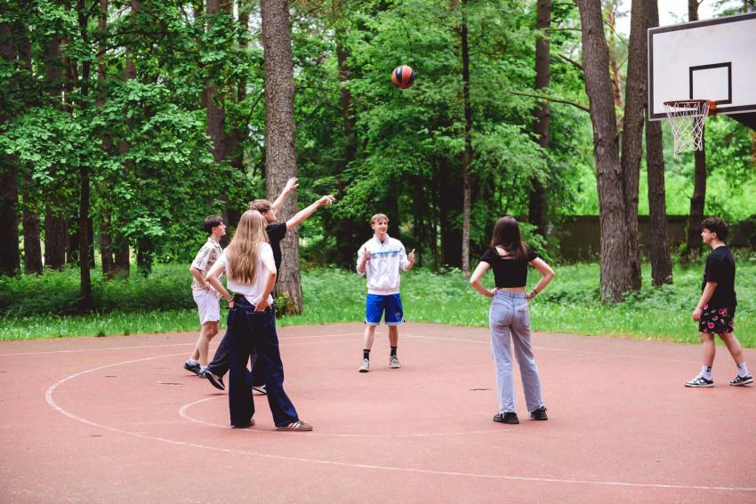 Krepšinio aikštelė parke 14