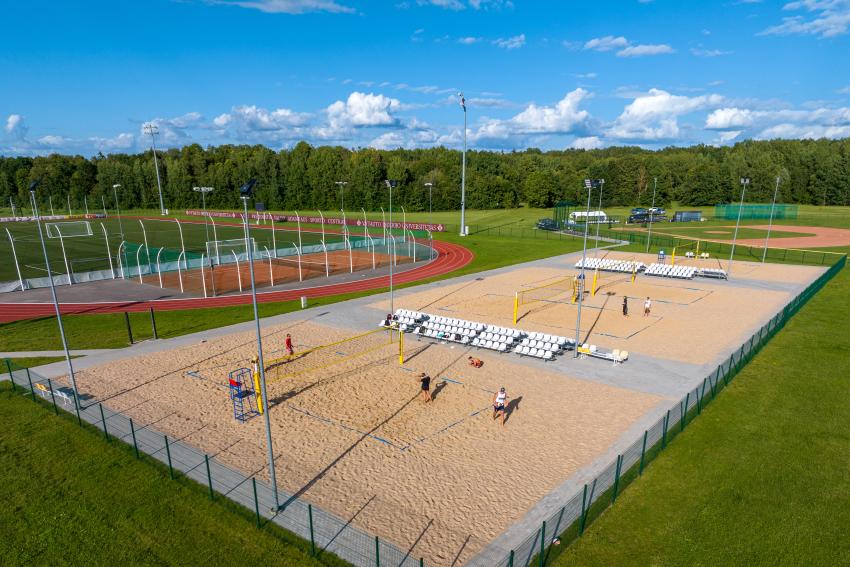 VDU Žemės ūkio akademijos paplūdimio tinklinio aikštelė paveiksliukas