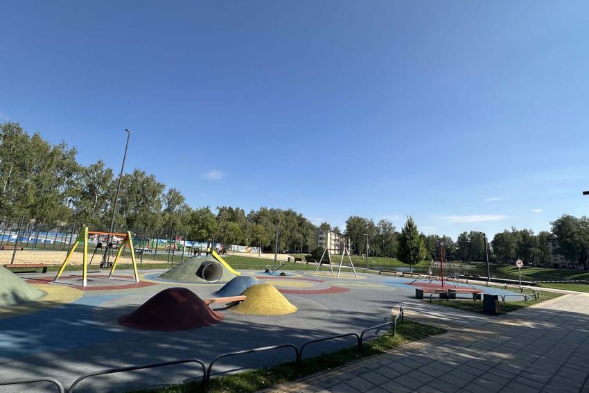 Beržyno parko vaikų žaidimo aikštelė paveiksliukas