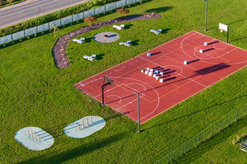 Mastaičių mokyklos - daugiafunkcio centro daugiafunkcė sporto aikštelė 220