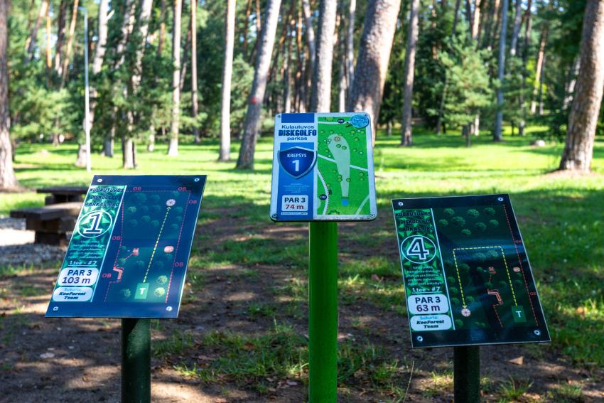 Kulautuvos diskgolfo parkas paveiksliukas