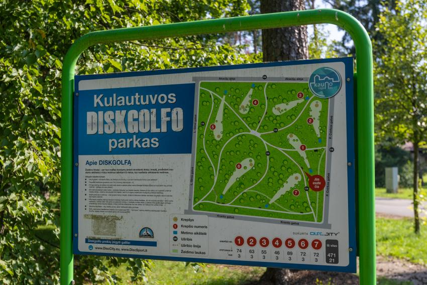 Kulautuvos diskgolfo parkas 265
